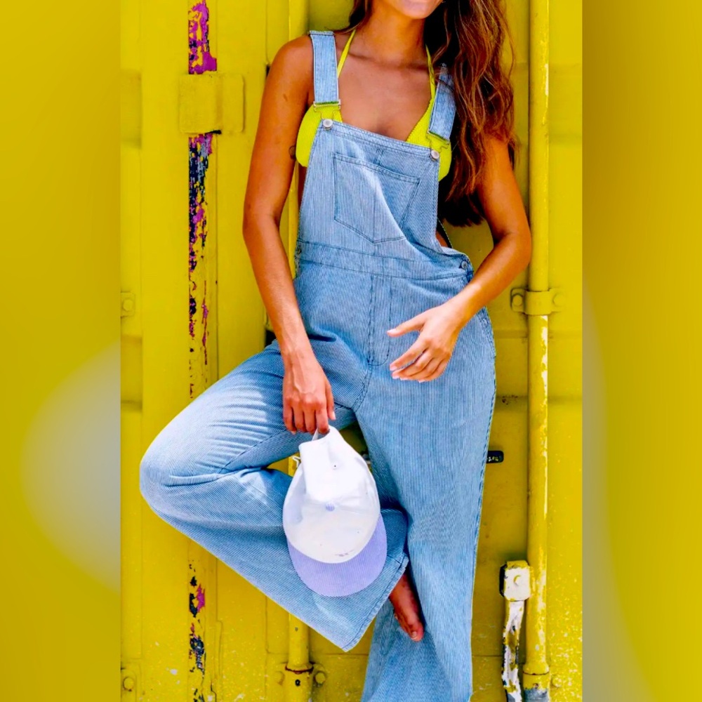 NWT Hurley RAILROAD OVERALL Size L